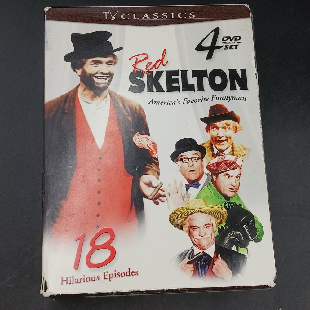 The Red Skelton Show (4-Disc DVD Box Set, 1952) Like New w/ Slip Box ! 800 Min.